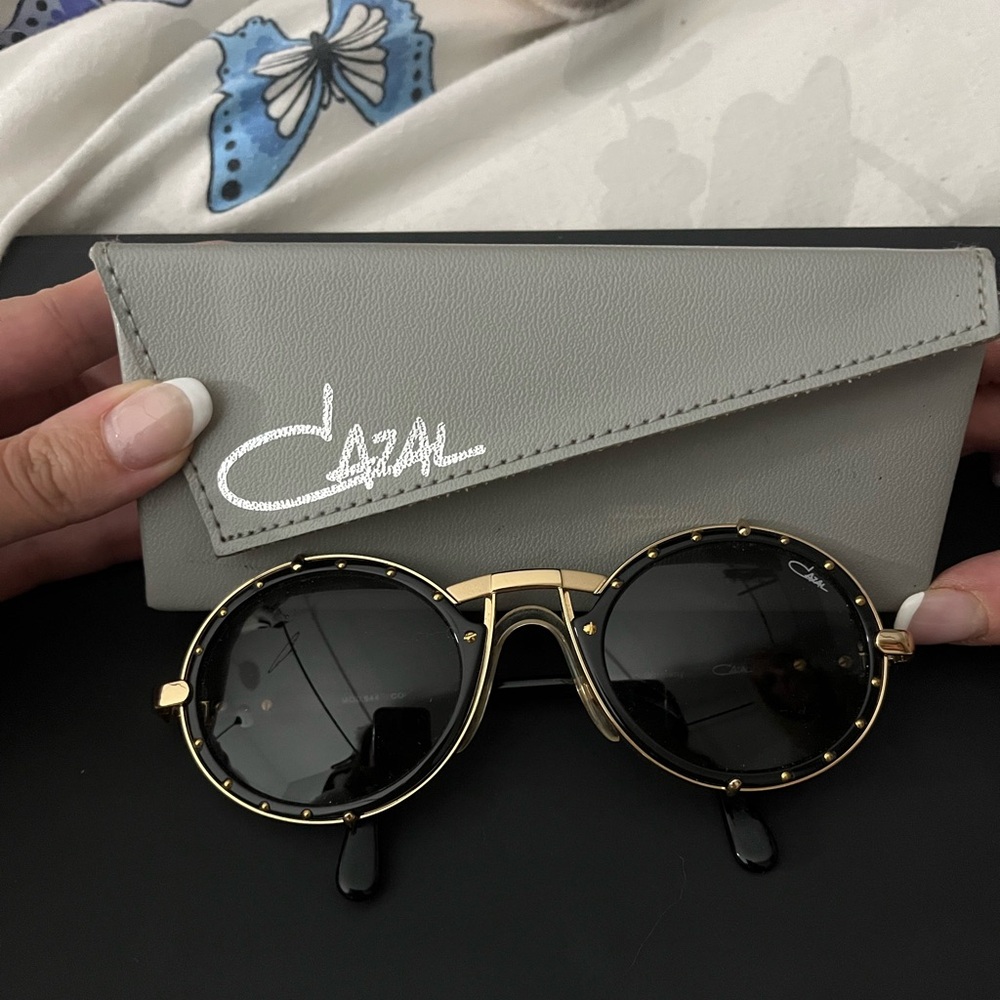 Vintage Cazal studded sunglasses
